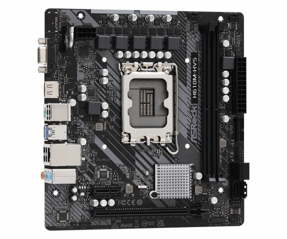 Материнская плата Asrock H610M-HVS, LGA1700, Intel H610, mATX, BOX