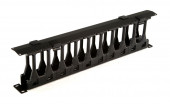CMF-1U-FPL106-MCOV-RAL9005 Кабельный организатор с крышкой, глубина 106 мм, 19';, 1U Hyperline CMF-1U-FPL106-MCOV-RAL9005 Кабельный организатор с крышкой, глубина 106 мм, 19';, 1U Hyperline