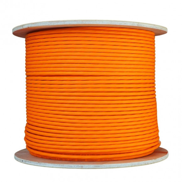 Кабель витая пара BNH, S/FTP, 4 пар., кат. 6A, проводник Ø 0,57мм, AWG23, LSZH (нг(A)-HF), 500МГц, 1м (катушка 500м), тип прокладки: внутри зданий
