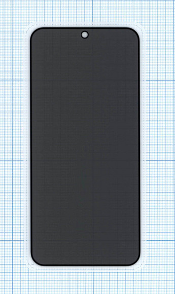 Защитное стекло Privacy "Анти-шпион" для Xiaomi 13 черное