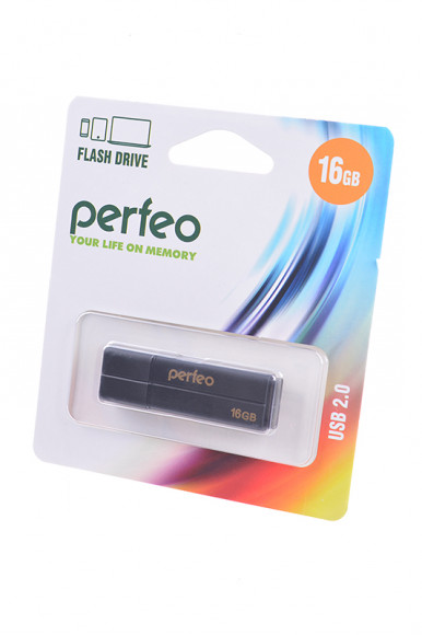 USB Flash накопитель Perfeo PF-C01G2B016 USB 16GB, черный