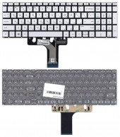 Клавиатура для ноутбука HP Pavilion 15-EG, 15-EH, серебристая Клавиатура для ноутбука HP Pavilion 15-EG, 15-EH, серебристая