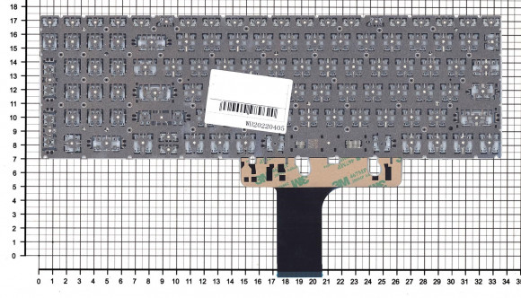 Клавиатура для ноутбука HP Pavilion 15-EG, 15-EH, серебристая
