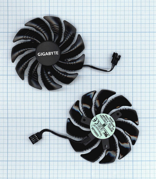 Вентилятор (кулер) для видеокарты Gigabyte RX 470, 570, 580, GTX 1060 88мм, 4-pin Вентилятор (кулер) для видеокарты Gigabyte RX 470, 570, 580, GTX 1060 88мм, 4-pin