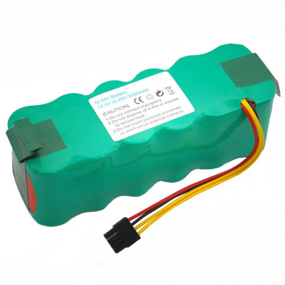 Аккумулятор для пылесоса iBoto Aqua, Panda X500, X900, X600, Midea VCR15, VCR16, Kitfort KT-503, KT-504, KT-516, Ecovacs Deebot X500, 14.4В, 3500мАч
