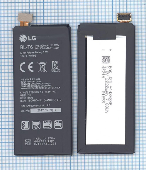 Аккумулятор (батарея) BL-T6 для телефона LG F220, Optimus GK, 3000мАч, 11.4Wh, 3.8В,