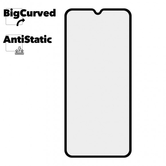 Защитное стекло для Xiaomi Redmi 10A Super max Anti-static big curved glass