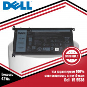 Оригинальный аккумулятор (батарея) для ноутбука Dell 15-5538 (WDX0R) 11.4V 42Wh Оригинальный аккумулятор (батарея) для ноутбука Dell 15-5538 (WDX0R) 11.4V 42Wh