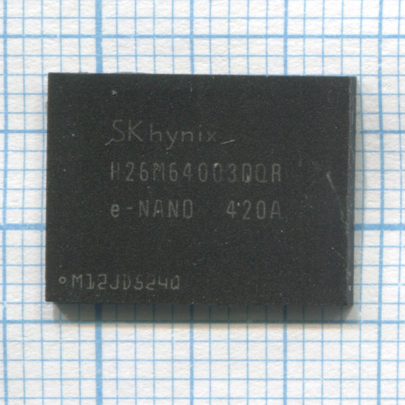 Микросхема E-NAND SK HYNIX H26M64003DQR 32GB