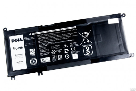 Аккумулятор (батарея) для ноутбука Dell Inspiron 17 7773 (33YDH) 15.2V 3400mAh