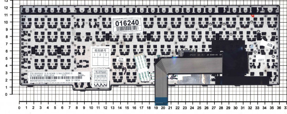 Клавиатура для ноутбука Lenovo ThinkPad E550, E550C, E555, E560, E565, черная с подсветкой