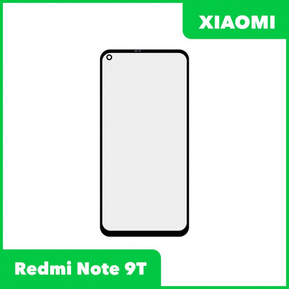 Стекло для переклейки дисплея Xiaomi Redmi Note 9T, черный