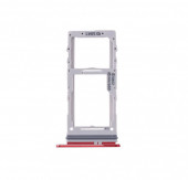 Держатель (лоток) SIM-карты для Samsung Galaxy S20 (G980F), S20 Plus (G985B), красный