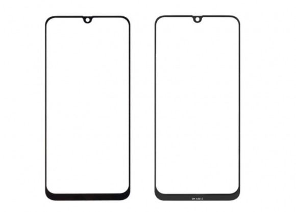 Стекло для переклейки на Samsung A505F, A305F Galaxy A50, A30 + OCA (черный)