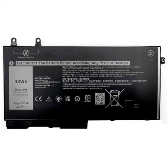 Аккумулятор для Dell (1V1XF) Latitude 5400, 42Wh, 11.4V