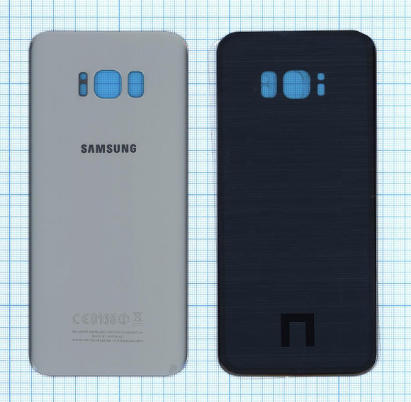 Задняя крышка корпуса для Samsung Galaxy S8 Plus (G955F), серебряная