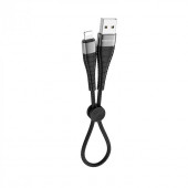 Кабель USB BOROFONE BX32 для Lightning, 2.4А, длина 0.25м, черный