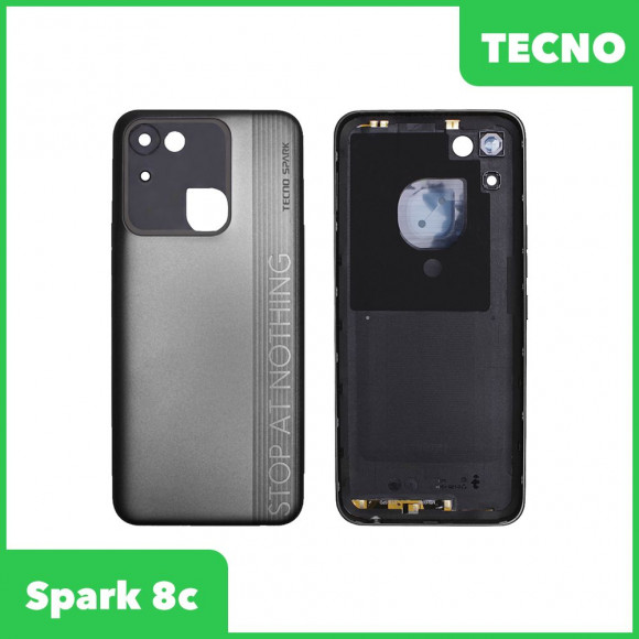 Задняя крышка для Tecno Spark 8c (черный) Задняя крышка для Tecno Spark 8c (черный)