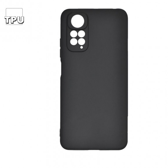 Силиконовый чехол "LP" для Xiaomi Redmi Note 11S TPU (черный непрозрачный) европакет