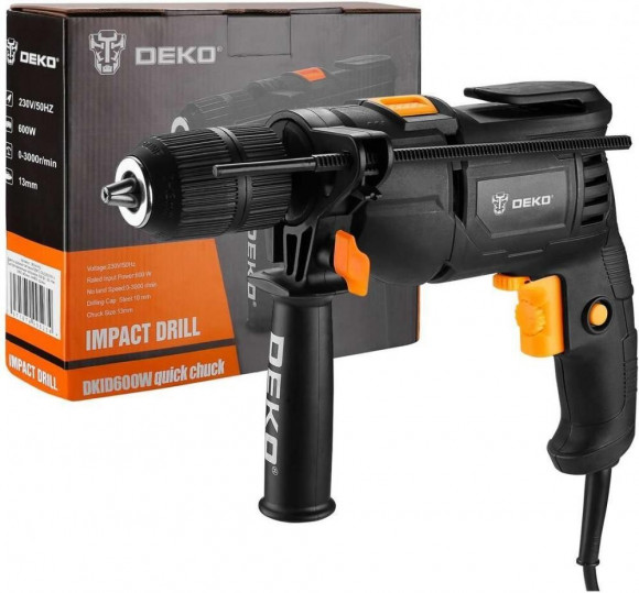Дрель электрическая ударная с (БЗП) DEKO DKID 600W (063-4162) Дрель электрическая ударная с (БЗП) DEKO DKID 600W (063-4162)