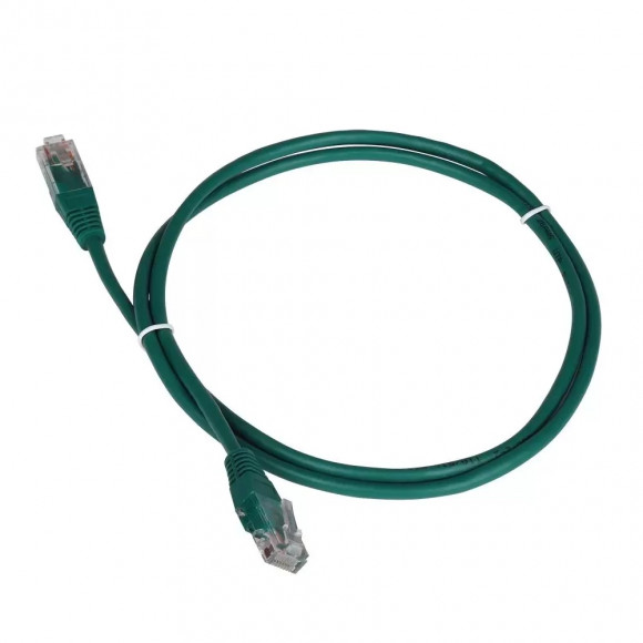 Патч-корд RJ45 - RJ45, 4 пары, UTP, категория 5е, 0.5 м, зеленый, TWT, TWT-45-45-0.5-GN