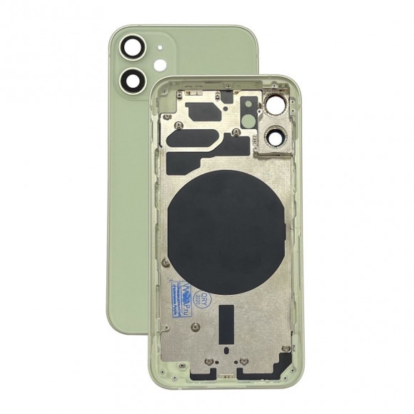 Задняя крышка корпуса в сборе с рамкой для Apple iPhone 12, зеленая