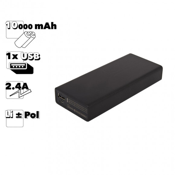 Внешний аккумулятор (АКБ) Power Bank ReMax Dot Series 10000 mAh RPP-88 Li-Pol (черный)