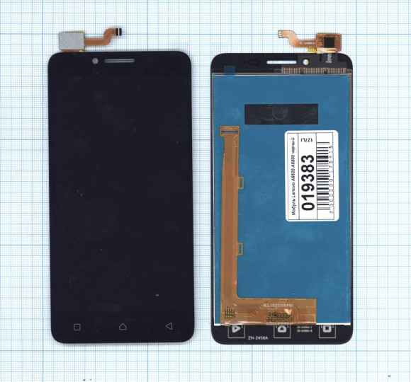 Модуль (матрица + тачскрин) для Lenovo A6600 A6800, черный