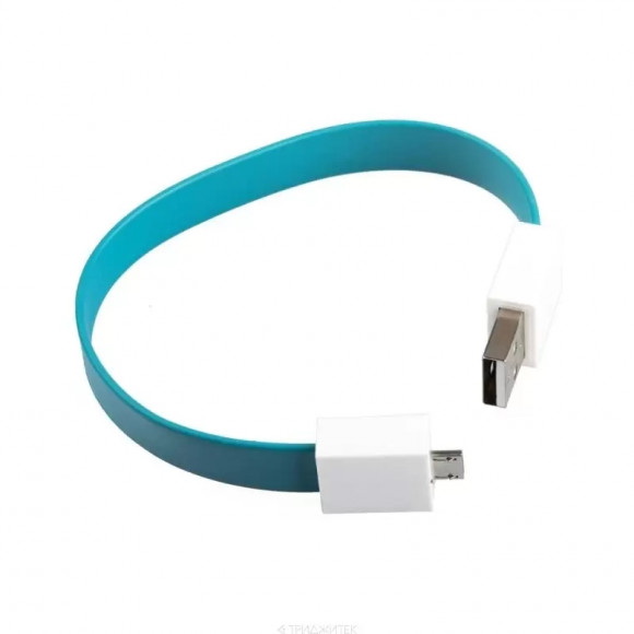 USB Дата-кабель на большом магните плоский MicroUSB (голубой, европакет) USB Дата-кабель на большом магните плоский MicroUSB (голубой, европакет)