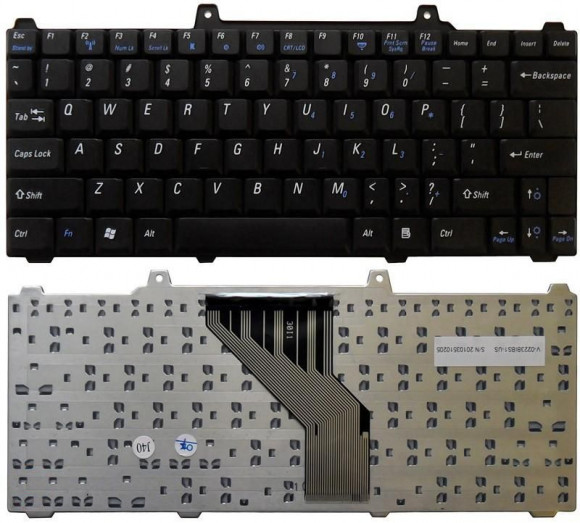 Клавиатура для ноутбука Dell Inspiron 700M, 710M, черная Клавиатура для ноутбука Dell Inspiron 700M, 710M, черная