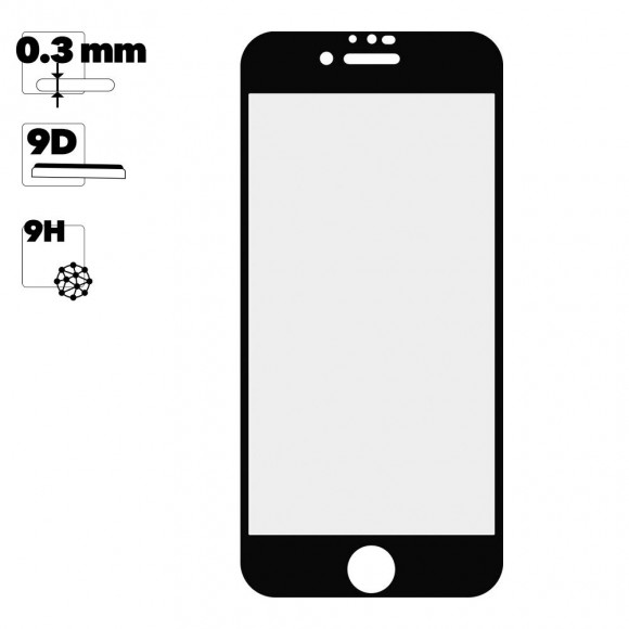 Защитное стекло для Apple iPhone 6, 6s Full Glue Original Glass 10D 0, 3 мм (желтая подложка)