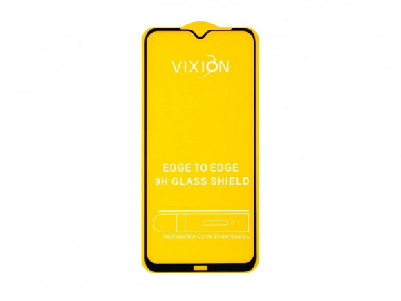 Защитное стекло 6D для Xiaomi Redmi Note 8, черный (Vixion)