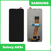 Дисплей для Samsung Galaxy A03s SM-A037F в сборе без рамки (черный) 100% оригинал