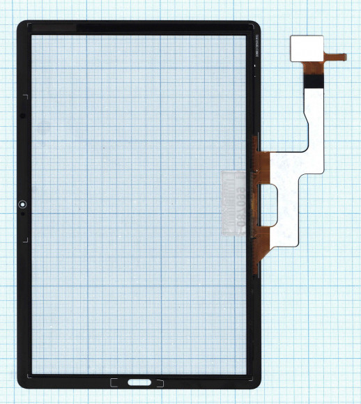 Сенсорное стекло (тачскрин) для Huawei MediaPad M6 10.8, черный