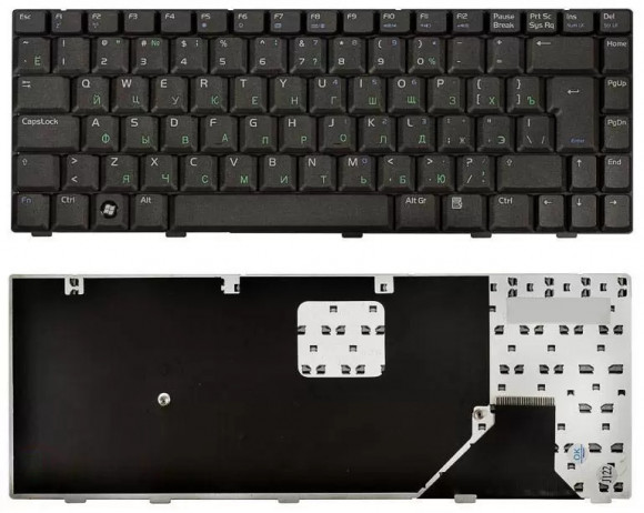 Клавиатура для ноутбука Asus W3, W3J, A8, F8, F8S, N80, X80, черная