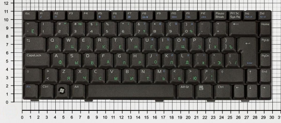 Клавиатура для ноутбука Asus W3, W3J, A8, F8, F8S, N80, X80, черная