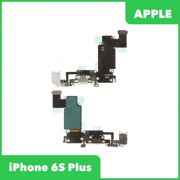 Системный разъем (разъем зарядки) для Apple iPhone 6S Plus с аудио разъемом (разъемом гарнитуры) c микрофоном, белый