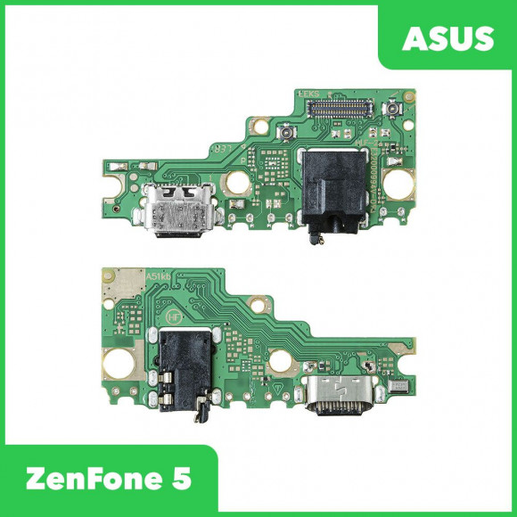 Системный разъем (разъем зарядки) для Asus ZenFone 5 (ZE620KL) с аудио разъемом (разъемом гарнитуры) c микрофоном