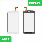 Сенсорное стекло (тачскрин) для Explay A500, белый Сенсорное стекло (тачскрин) для Explay A500, белый
