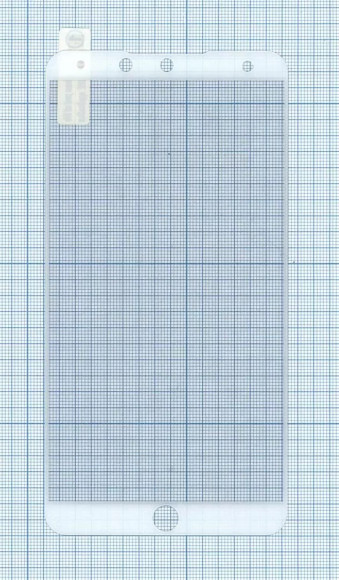Защитное стекло "Полное покрытие" для Meizu 15 Plus белое