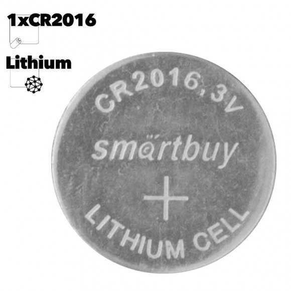 Литиевый элемент питания Smartbuy CR2016 1шт