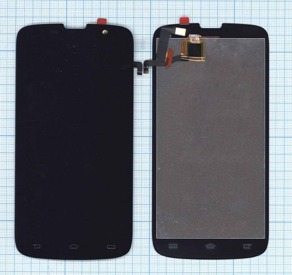 Модуль (матрица + тачскрин) для Philips Xenium W8560, черный