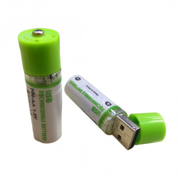 Аккумуляторная батарейка AA IQ-AA-USB 1.2V 1450mAh Ni-MH с USB зарядкой (блистер 4шт)