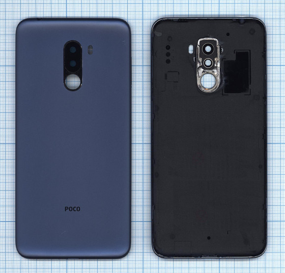 Задняя крышка корпуса для Xiaomi Pocophone F1, синяя