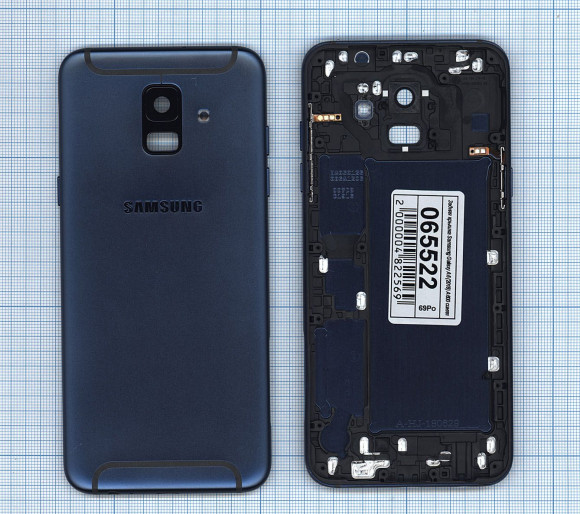 Задняя крышка корпуса для Samsung Galaxy A6 2018 (A600F), синяя