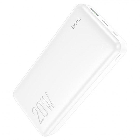 Портативное зарядное устройство (Power Bank) HOCO J87A Tacker 20000mAh PD20W+QC3.0 (белый)