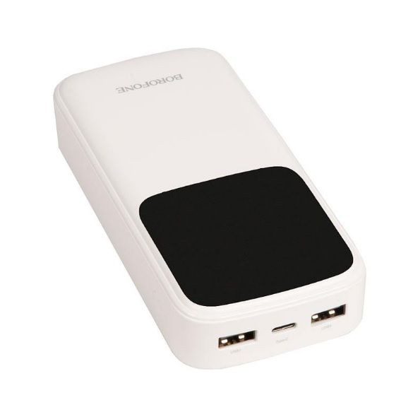 Внешний аккумулятор Borofone BJ17A Mike power bank, 2.1А (20000mAh), белый