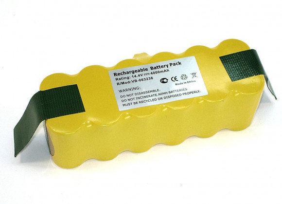 Аккумулятор для пылесоса iRobot Roomba 500, 600, 780, 800, 880, 900, 14.4В, 4000мАч, Ni-Mh Аккумулятор для пылесоса iRobot Roomba 500, 600, 780, 800, 880, 900, 14.4В, 4000мАч, Ni-Mh