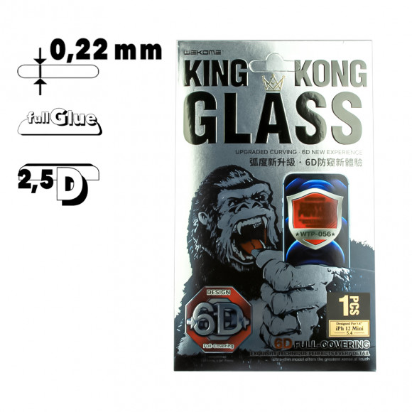 Защитное стекло WK WTP-56 Kingkong 6D Privacy для Apple iPhone 12 Mini приват-фильтр