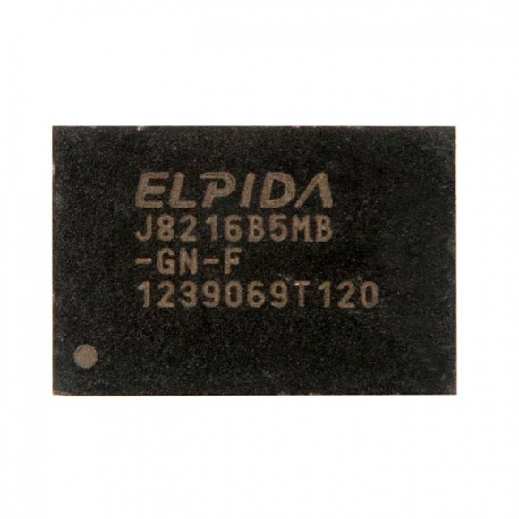 Оперативная память ELPIDA ED J8216B5MB-GN-F DDR3 1600 512M*16 1.5V FBGA-96 с разбора